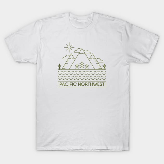 Pacific Northwest T-Shirt by happysquatch